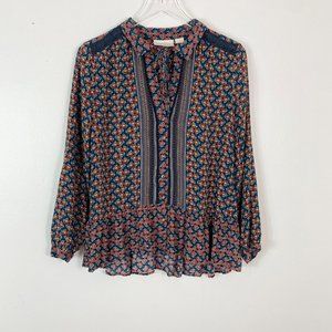 Anthropologie Maeve Janie Flounced Peasant Blouse Size 4